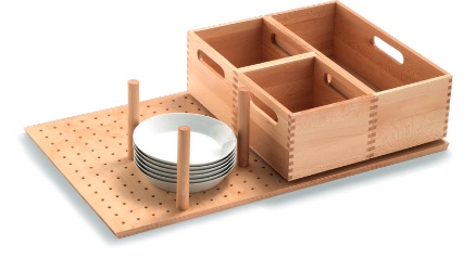 Wooden boxes for deep drawers